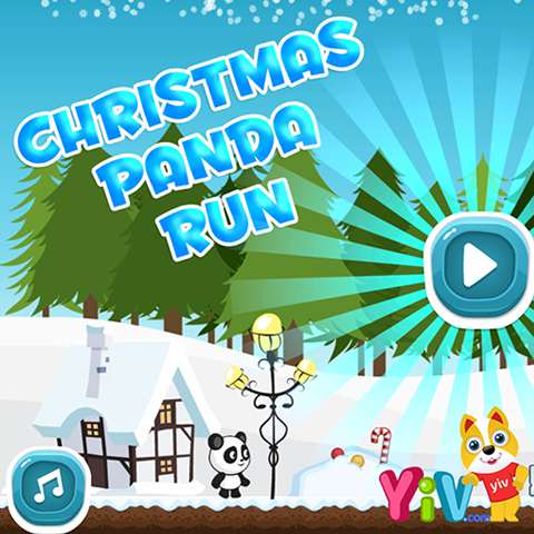 christmas panda parkour Icon