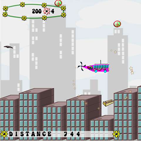 flying helicopter Icon