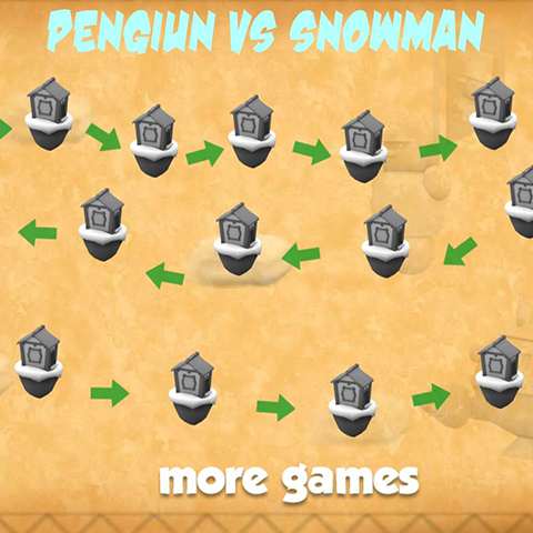 penguin wars snowman Icon