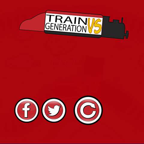 train catching up with the car Icon